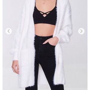 Long Fuzzy Cardigan